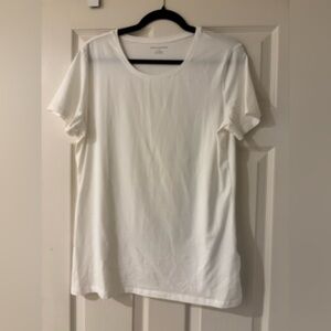 Amazon Essentials Fitted White Short Sleeve Tee Large